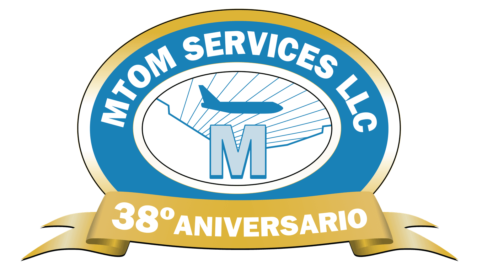 MTOM Services LLC 38th Anniversary logo